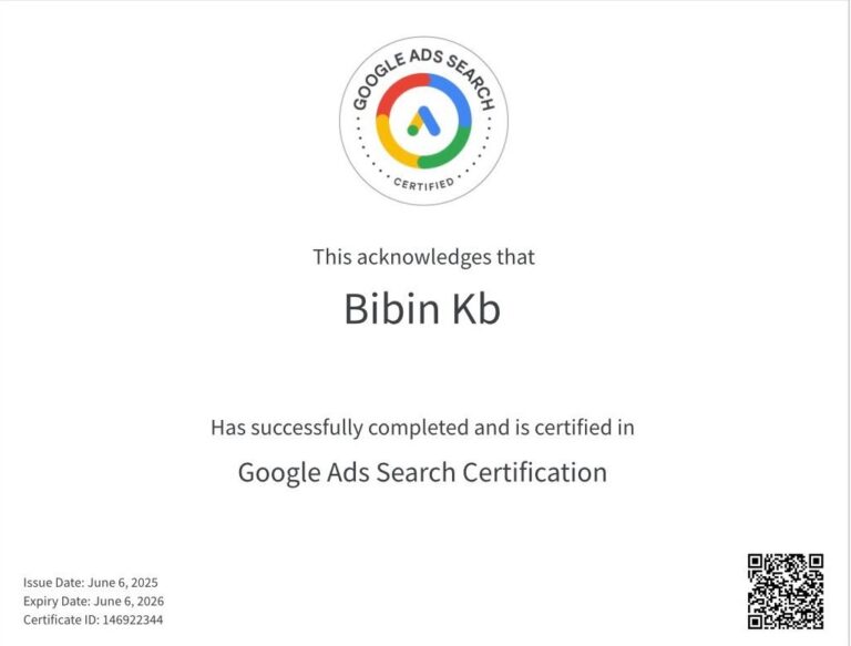 google add search certification