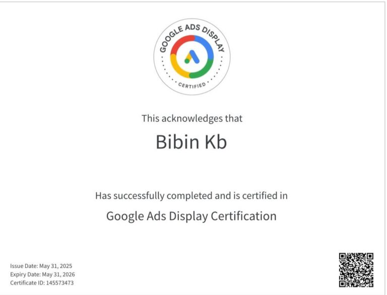 google display add certification